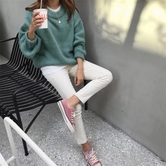 NWT oversized green sweater - Picture 3 of 5